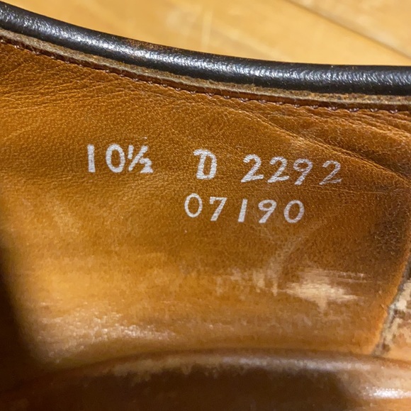 Allen Edmonds Warren 10.5D brown derby - Picture 7 of 7